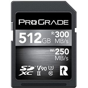 ProGrade Digital SDXC UHS-II V90 300R (512GB) geheugenkaart