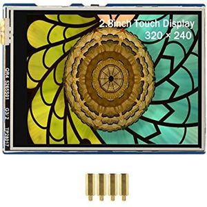 Waveshare 2,8 inch touchscreen voor Raspberry Pi Pico, LCD-scherm, 320 x 240 IPS, resistent touchscreen, 262K kleuren, SPI-interface, helder en kleurrijk weergave-effect