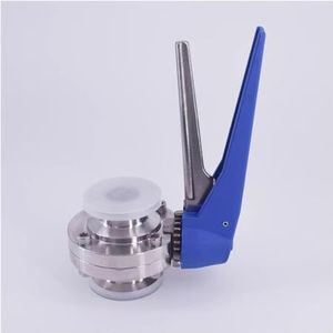 SFOCQVISH Doorstroomregeling met drukontspanner Tri klem, buitendiameter buis 19 mm - 108 mm, roestvrij staal SUS 304/316 (51 mm Od K64 mm, 316)