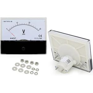 44C2 DC AC voltmeter aanwijzer meter 1V-500V spanning paneel meter 1 stuks (DC voltmeter_100V)