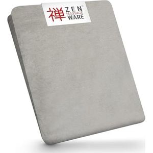 ZEN – Spanhoes voor massagestoelen – zacht badstof hoeslaken voor cosmetica-, therapie- en behandelingsligstoelen – lighoes wasbaar op 60 ° – massage-accessoires (platina)