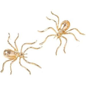 Persoonlijkheid overdreven legering spin dier ring oorbellen broche halsketting armband voor vrouwen, Eén maat