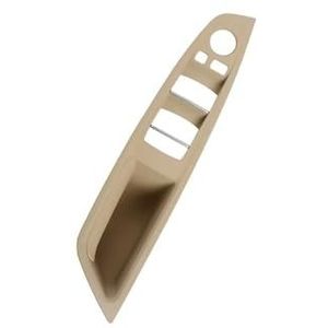 Binnendeurgreep Auto Voor BMW 5 Serie F10 F11 RHD LHD Binnenhandgreep Armsteun Voordeurpaneel Bestuurdersframe Opbergvak Auto Binnen Deurgrepen(RHD Beige)