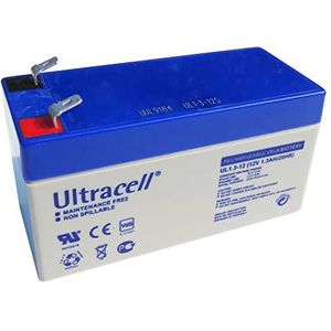 Accu 12 V 1,3 Ah VLRA lood/AGM Ultracell UL-serie