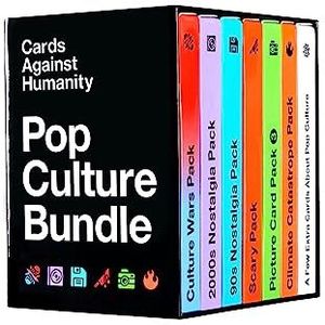Cards Against Humanity: Pop Culture Bundle | 6 themapakketten + 10 nieuwe kaarten | Nieuw voor 2023!