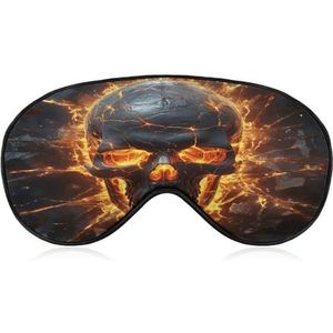 Oogmasker, verbrijzeling van schedel bedrukt slapend oogmasker,Nachtoogmasker, verduisterende slapende oogmasker, reizen oogmasker