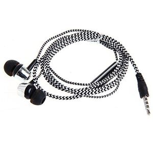 3.5mm In-Ear Oortelefoon Hoofdtelefoon Met Mic Gevlochten Headset Voor telefoon Nieuwe