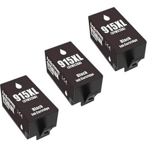 915XL 915 XL inktcartridge for Of-iceJet Pro 8010 8012 8013 8014 8015 8017 8018 8020 8022 8023 8024 8025 8026 8028 8035(BK 3PC)