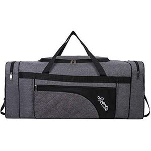 Sipobuy 80L Opvouwbare Reistas, Sport Sporttas, Schoen Compartiment, Holdal, Lichtgewicht En Waterdicht, Grote Capaciteit, Unisex (Grey)