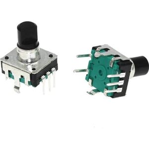 EC12 RE12 360 graden roterende encoder, audiocodering, 5 pins, 24 posities, met toetsschakelaar, 5 stuks
