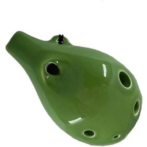 ocarina-instrument Keramisch Muziekinstrument Groene Gebogen Mond SC Treble C Ocarina