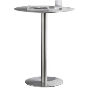 Ronde bistro-bartafel, metalen cocktailtafel pubtafels hoogte salontafel bijzettafel eettafel, roestvrijstalen tafel hoge tafel voor woonkamer balkon terras (Size : 50x50x75cm)