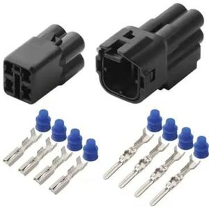 XIOKLM 1-20/4 Pin 6187-4442 6180-4182 Automobiel Waterdichte Connector Auto Onderdelen Mannelijke Vrouwelijke kabelboom Socket(FEMALE MALE,20 SETS_4P)