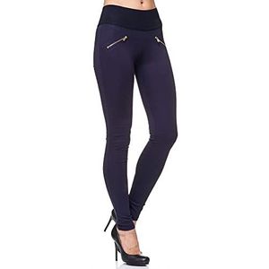 Elara Miss Anna Dames Stretchbroek Skinny Jegging Chunkyrayan A08-1 Dk.Blue 44 (XXL)