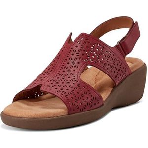 Easy Spirit Dames Kali3 Wedge Sandaal, Rood, 34 UK, Rood, 42 EU
