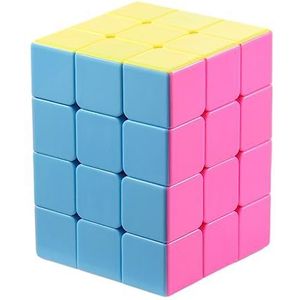 Wilitto Speed Cube Set Professionele Speed Cube Puzzel Speelgoed Voorschoolse STEM Educatief Sensorisch Speelgoed Kids Educatief Speelgoed Snoep Kleur Gladde Kubus Speelgoed 2x2x2 2x3x3 3x4 voor