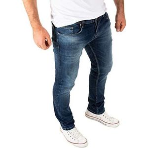 WOTEGA Heren Jeans Slim Fit Justin, donkerblauw (Insignia Blue 194028), 36W / 34L