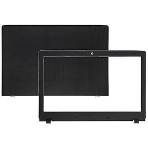 WANGHUIH 15 inch LCD-achterklep bovendeksel + rand voorkant compatibel met Acer Aspire E5-575 E5-575G E5-575T E5-575TG laptop (A+B)