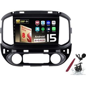 Android 15 Autoradio Sat Navi voor C-hevrolet Colorado/GMC Sierra (2014-2018) 9 Inch Touchscreen Multimedia Speler met Draadloze Carplay GPS Navigatie FM RDS Bluetooth 5G-WiFi SWC DSP,M100s