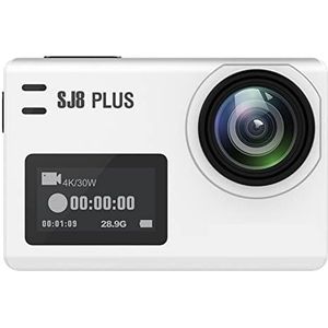 Action Camera, 4K Actie Camera 4K Ultra HD Onderwater Camera 30fps/60fps HD Afstandsbediening Helm Waterdichte FPV Sport DV Soepele Stabilisatie(Full set,SJ8 Plus White)