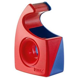 Tesa Tesafilm afroller (golfmes, tot rolbreedte 19 mm, rood/blauw) 57443-00001-01