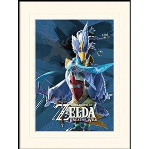 1art1 The Legend Of Zelda Poster Breath Of The Wild, Divine Beast Vah Medoh Ingelijste Foto Met Passepartout | Muur Foto's | In Een Fotolijstje 40x30 cm