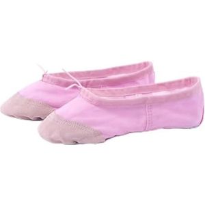 Meisjes Ballerina's Canvas Zachte Zool Ballet Dans Slippers Kinderen Praktijk Ballerina's Vrouw Dans Schoenen (P-Roze, 30 (18,5 cm))