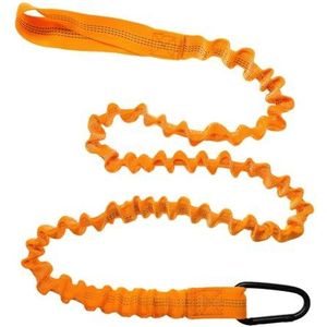 Kajak peddelriem elastische kajak peddelriem met veiligheidshaak hengel riem stropdas touw verstelbare kajak staaf lanyard roeiboot accessoires kajak accessoires (kleur: oranje 1M B)