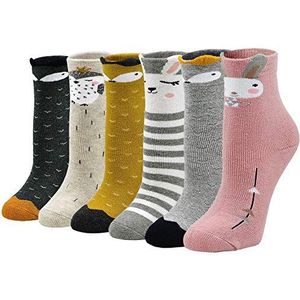 Dikke Sokken Kinderen Kleurrijke Katoenen Sokken, Warme Wintersokken Kinderen Grappige Sokken Jongens Meisjes Dikke Sokken met Dieren Motief, 2-4 jaar