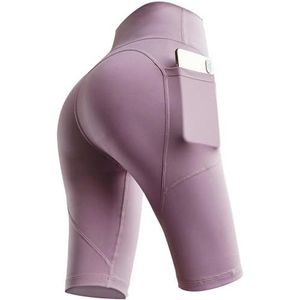 BDWMZKX running shorts womens Cycling Shorts Women Gym Shorts For Women Golf Shorts Sports Pants Women's Fitness Pants Elastic Tight Yoga Quick-drying High-waist Shorts Summer-purple-s (40-50kg)