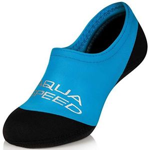 Aqua Speed neoprene socks boys children | neoprene socks non-slip | aquasocks slightly elastic | water socks | non-slip swimming socks | diving socks | 01 - blue, size 34-35 | Neo