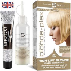 Smart Beauty | Summer Blonde Hair Dye Permanent Hair Colour | Smart Plex Hair Bleach Kit Protects and Strengthens Hair | Lightener and Toner for Hair Natural or Coloured | Vegan | Cruelty Free