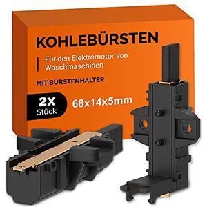 Motorkolen 2 stuks koolborstels vervanging voor 405505048/0 4055050480 kolen met houder AMP Geschikt voor 379441100-3/3794411003 Welling-Motor Wasmachine