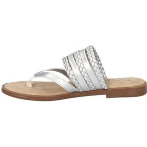 Easy Street Anji platte sandaal voor dames, Zilver, 7 UK Wide