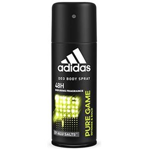 adidas Pure Game Deos Body Spray voor heren, verpakking van 6 stuks (6 x 150 ml)