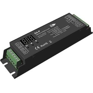 DMX512 4-kanaals decoder constante spanning 12V 24V 48V controller voor zones lichtstrips touchscreen afstandsbediening (D4-P)