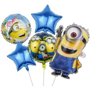 Kevin -Minion- Illumination - Verjaardag Versiering voor Kinderen - Decoratie voor kinderfeestje - Birthday/Party Decoration Set - (folie ballonnen set)