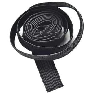 5Yards elastische band naaien kleding broek stretch riem kledingstuk DIY stof tailleband accessoires wit zwart 3,0 mm-50 mm-8 mm zwart