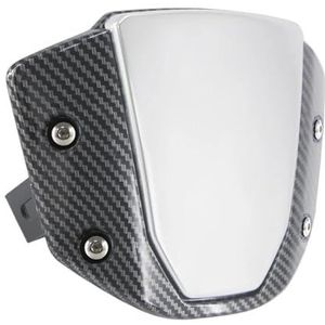 NANGAEBPPW Motorfietsruit Voor CB650R CB1000R CB 650R 1000R 2018-2020 Sportruit Winddeflector Vizier Bevestigingsbeugel(Silver Carbon)