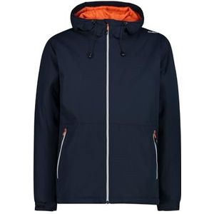 CMP Heren hoodie jas isolatiejas kunstvezel jas, zwart blauw, 48