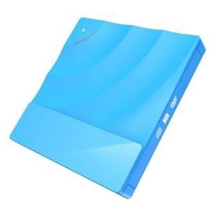 Draagbare Snelle USB 3.0 CD DVD-RW Optische Drive Externe Slanke Schijflezer Desktop PC Laptop Tablet DVD-speler Gebruiksvriendelijk(Blue)