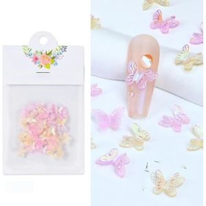 Water diamanten, nagels, nagels, juwelen 4,5 g acryl bloem nail art strass steentjes multicolor gemengde maat 50 stuks(30Pc-SCHD02)