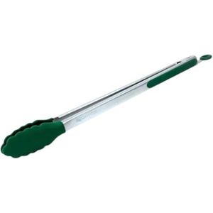 Tang met siliconen grijper (silicone tipped tongs) Big Green Egg