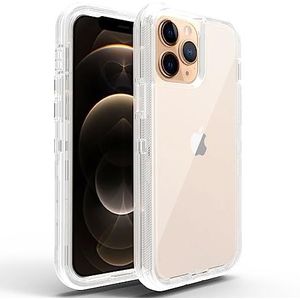 Telefoon terug case cover Clear Case Compatibel met iPhone 11 Pro Max, Anti-Scratch Shock Absorption TPU Bumper Cover+Slim Transparent Back (HD Clear) Beschermende Telefoon Cover (Color : Clear)