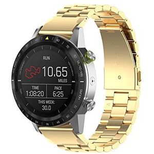 Yikamosi Compatibel met Garmin Fenix 6S Bandje,Snelle Release Roestvrij Staal Metaal Adjustable Vervangende Bandje voor Garmin Fenix 6S/Fenix 5S/Fenix 5S Plus,Goud