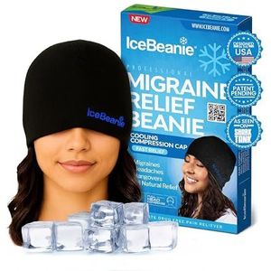 IceBeanie Migraine hoofdpijn Relief Cap, Hot & Cold Therapy Hoed, Migraine Relief Cap, Cool Gel Head Wrap, Hoofdpijn Cap Ice Pack Masker, Koud Kompres Migraine Relief Producten Apparaat voor Spanning