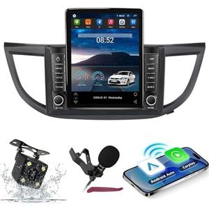 Android 14 Autoradio Navi voor H-onda CRV (2012-2016) 9,7 ""schermradio met draadloze carplay Android Auto GPS Navigatieondersteuning Bluetooth 5.0 HIFI FM 5G-WiFi SWC MIC,M400s