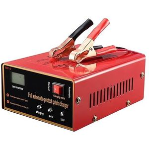 Acculader - 12/24V - Oplaadapparaat - LED Scherm - Oververhittingsbeveiliging - 200W