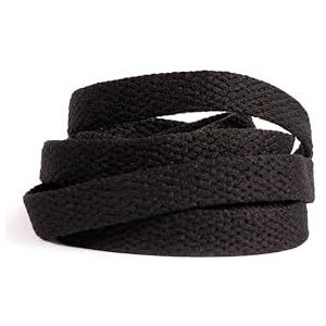GBG - Veters - Zwart - 120CM - Platte Veter - Geschikt voor Asics, New Balance, Nike