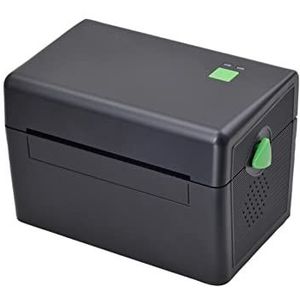 Etiketprinters Express Waybill Product Prijs Barcode Qr Code Sticker 30-108mm USB Bluetooth thermische verzending label printer met beugel (Color : USB black, Size : M)